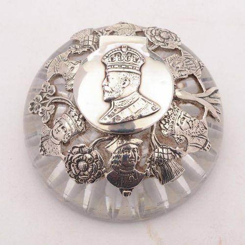 Fabululous Edward VII Coronation Inkpot, London 1902
