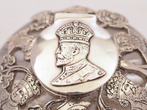 fig 1. Fabululous Edward VII Coronation Inkpot, London 1902