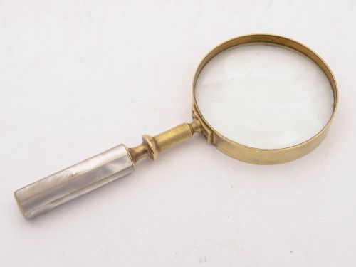 Nice Edwardian Mother of Pearl Magnifying Glass, Circa 1905