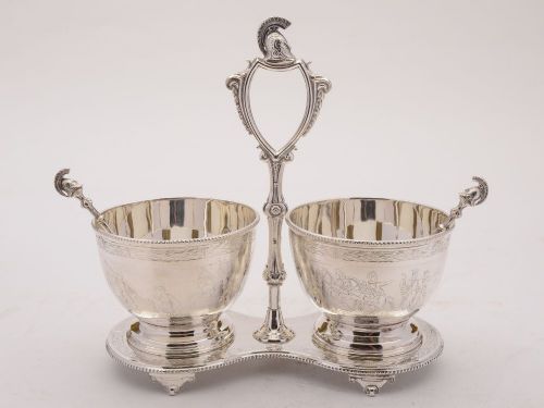 Stunning Victorian Silver Plated Cream & Sugar, Circa 1880
