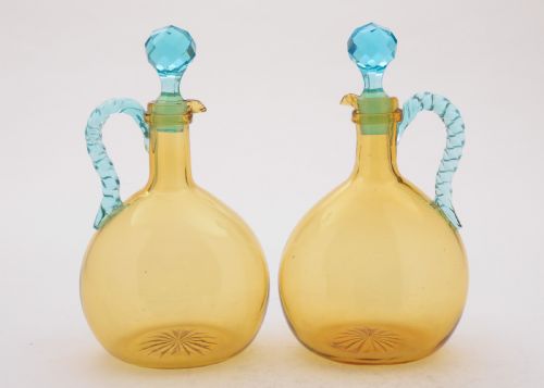 Fabulous Pair of Victorian Decanters, Circa 1890
