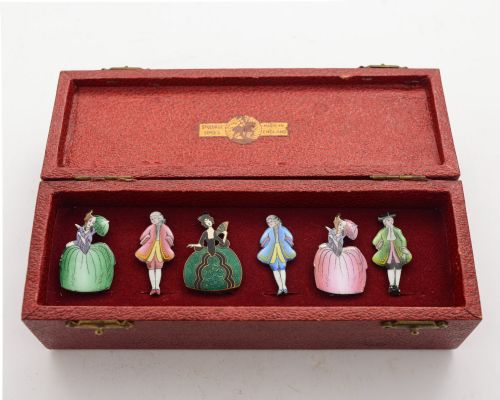 Rare Set of Enamelled Menu Holders - Circa 1930