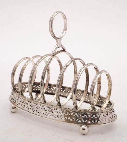 Nice Edwardian Silver Plated Toast Rack - Circa 1905
