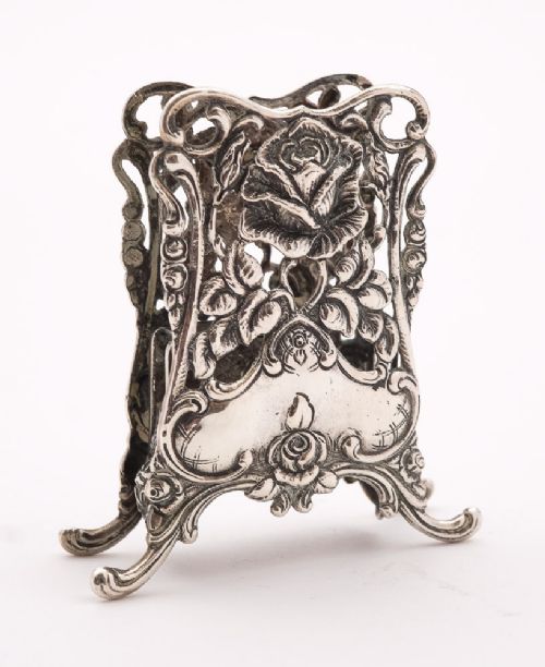 Nice Belgian Silver  Match Holder - Circa 1900