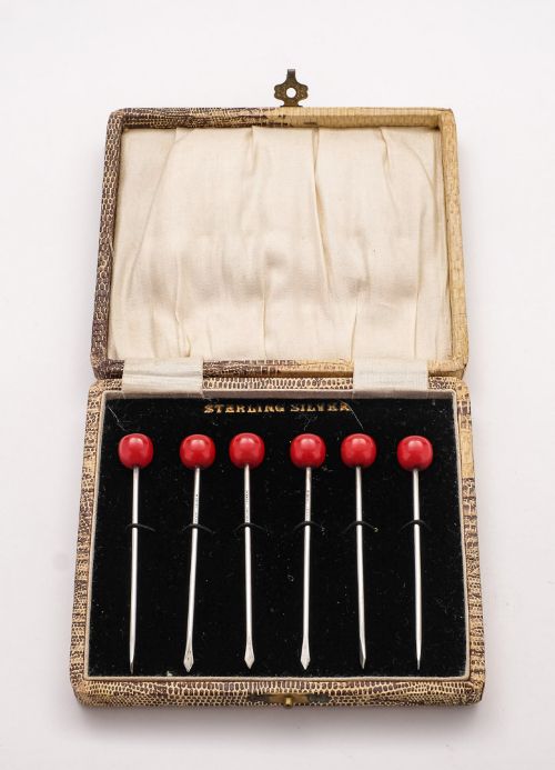 Nice Set of 6 Art Deco Cocktail Sticks - Circa 1930