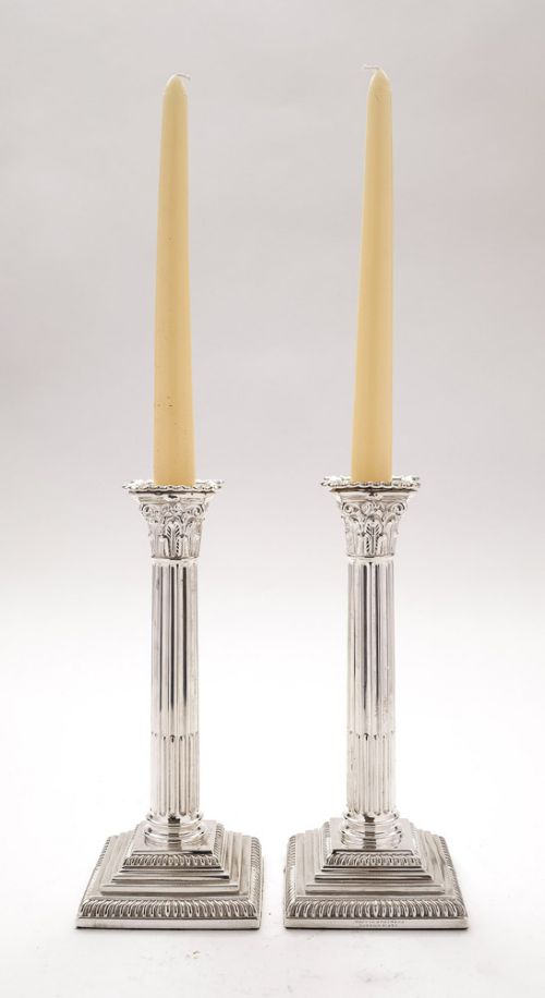 A Pair of Elegant Victorian Candlesticks  - Circa 1880