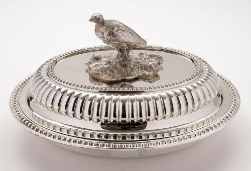 Fabulous Victorian Silver Plated Game Dish - Circa 1880