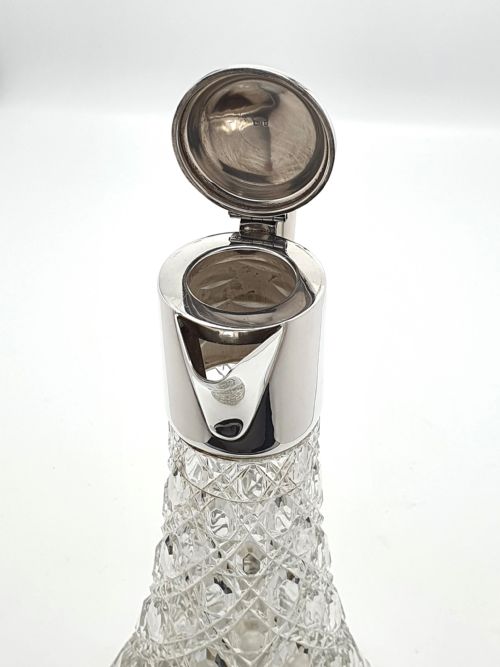SPLENDID SILVER TOPPED CLARET JUG CIRCA 1960 - ADDITIONAL PHOTO 2