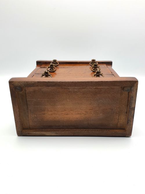 FABULOUS ANTIQUE MAHOGANY JEWELLERY CHESTBOX CIRCA 1920 - ADDITIONAL PHOTO 7