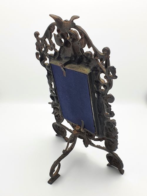 LOVELY EDWARDIAN IRON PHOTO FRAME CIRCA 1910 - ADDITIONAL PHOTO 4