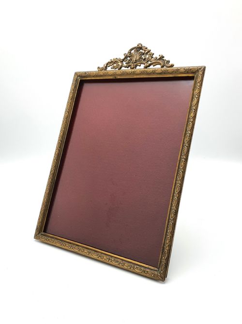 Large Antique English Gilt Brass Photo Frame – Circa 1900