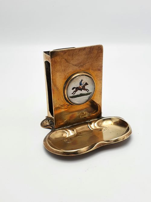 Art Nouveau Jockey Matchbox Holder – Circa 1890