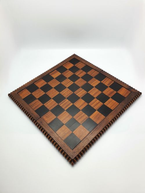 Superb Antique Victorian Folding Chessboard – Circa 1870
