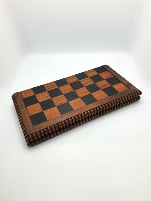 fig 1. Superb Antique Victorian Folding Chessboard – circa 1870