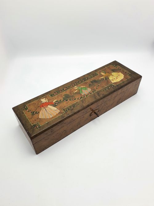 Lovely Dutch Burr Walnut Box - Circa 1930