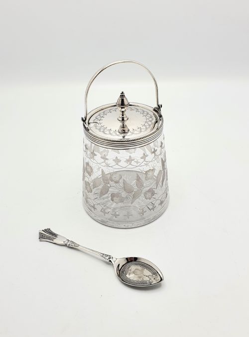 fig 1. Lovely Antique Victorian Preserve/Jam Pot – circa 1890