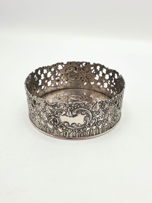 Fabulous Continental Silver Wine Coaster – Circa 1900