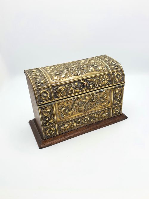 GOOD ENGLISH ART NOUVEAU EDWARDIAN DOCUMENT BOX CIRCA 1905