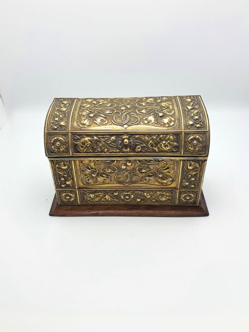 GOOD ENGLISH ART NOUVEAU EDWARDIAN DOCUMENT BOX CIRCA 1905 - ADDITIONAL PHOTO 1