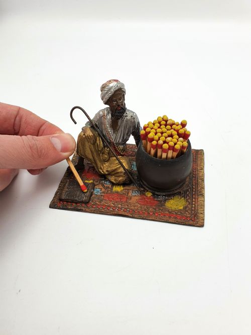 UNUSUAL MIDDLE EASTERN SPELTER MATCH STRIKER CIRCA 1920 - ADDITIONAL PHOTO 6