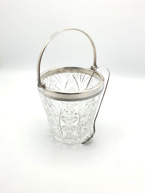 fig 1. Art Deco Mappin & Webb Cut Glass Ice Bucket - circa 1930