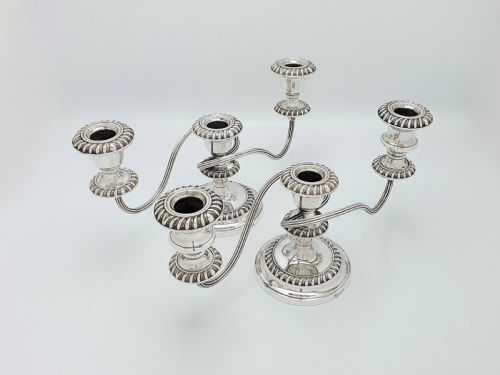 Fabulous Pair of Antique Low Candelabras – Circa 1920