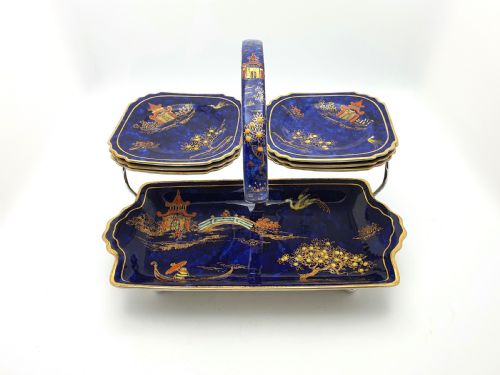 Fabulous Art Deco China Sandwich Set - Circa 1930