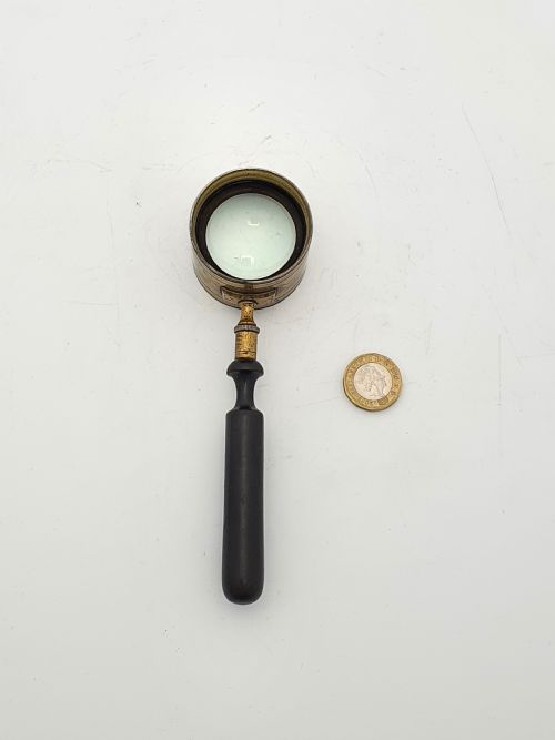 SUPER ANTIQUE VICTORIAN CODDINGTON SCIENTIFIC MAGNIFYING GLASS CIRCA 1890 - ADDITIONAL PHOTO 4