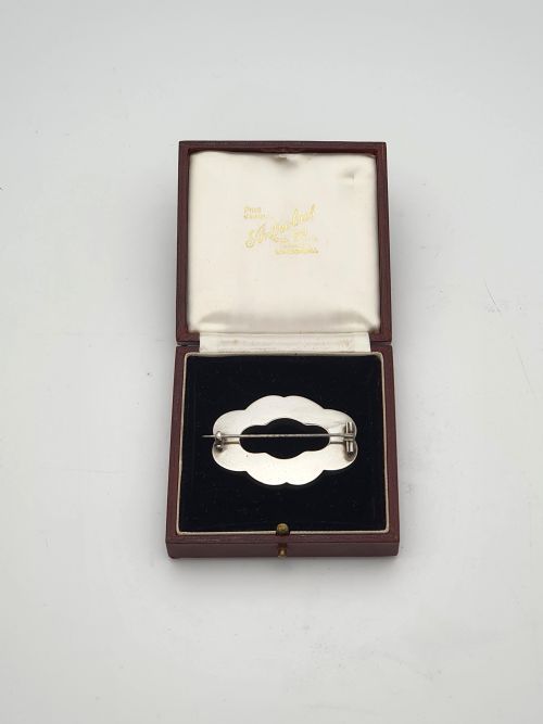 fig 1. Fabulous Antique Victorian Agate and Silver Scottish Brooch – circa 1880