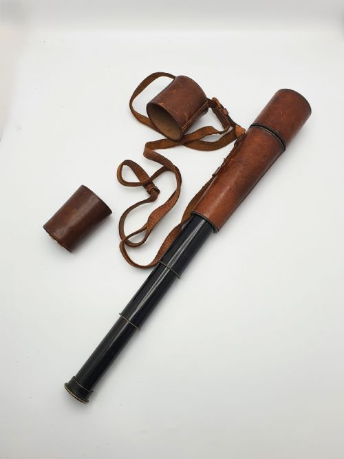 Fantastic World War One-era Military Officer’s Telescope with Leather Case – Circa 1915