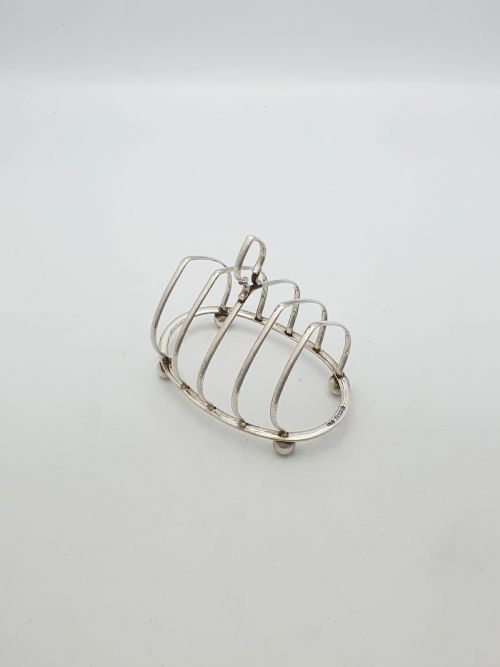 Charming Antique Sterling Silver Toast Rack - 1922