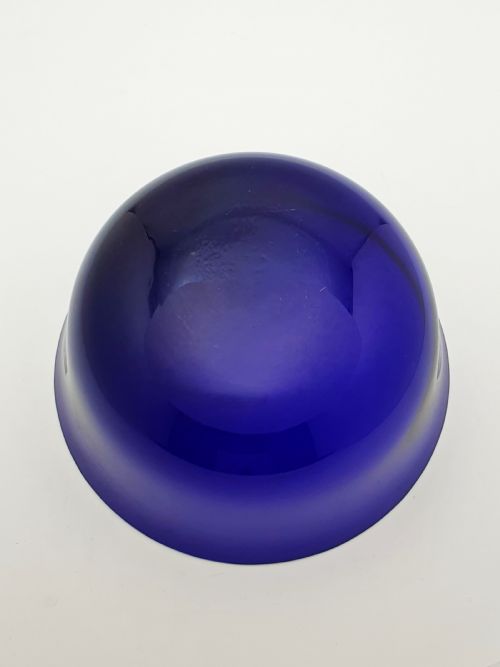 FABULOUS LARGE ANTIQUE GERMAN 800 SILVER COBALT BLUE GLASS CENTREPIECE BOWL CIRCA 1900 - ADDITIONAL PHOTO 4