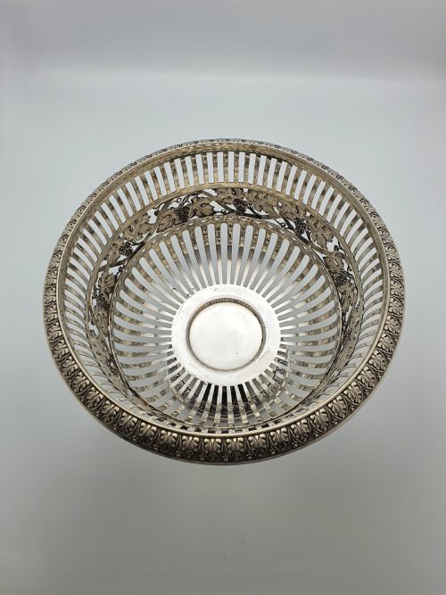 FABULOUS LARGE ANTIQUE GERMAN 800 SILVER COBALT BLUE GLASS CENTREPIECE BOWL CIRCA 1900 - ADDITIONAL PHOTO 7