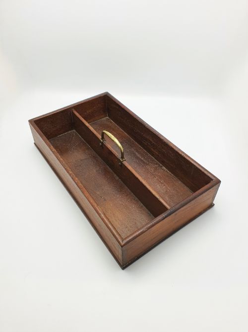 fig 1. Good Antique Georgian Mahogany Cutlery Tray / Flatware Caddy – circa 1820