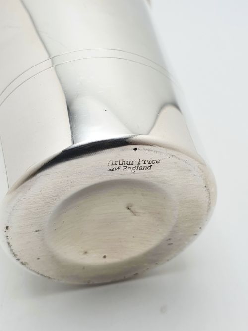 fig 2. Nice Art Deco Silver-Plated Cocktail Shaker with Measuring Jigger – circa 1930