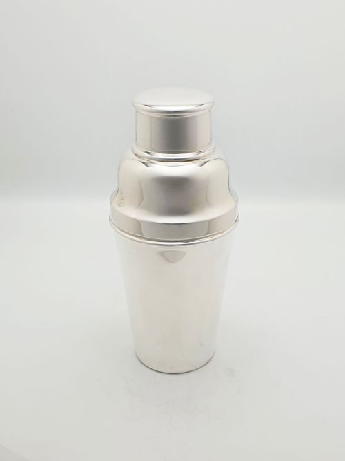 fig 1. Nice Vintage Silver Plated Cocktail Shaker & Jigger Set – circa 1930