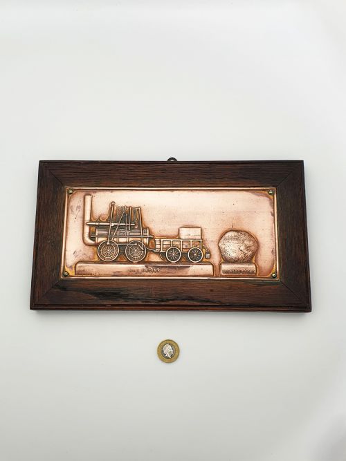 ANTIQUE COPPER RELIEF PLAQUE NO1 ENGINE BULMERS STONE 1909 - ADDITIONAL PHOTO 5