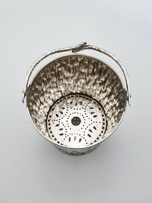 fig 2. Arts and Crafts Hukin & Heath Ice Bucket and Tongs – circa 1890