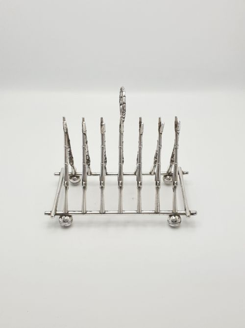 fig 1. Antique Victorian Rifle-Form Toast Rack with Laurel Wreath Handle – circa 1880