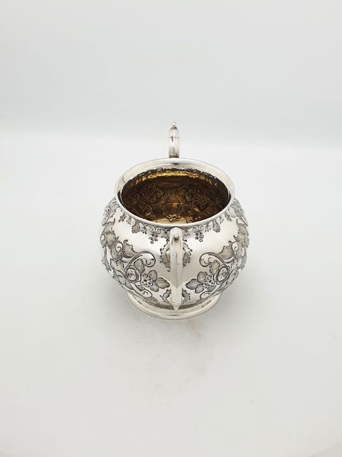 ANTIQUE VICTORIAN SILVER PLATED TWO PIECE JUG SUGAR BOWL SET CIRCA 1890 - ADDITIONAL PHOTO 2