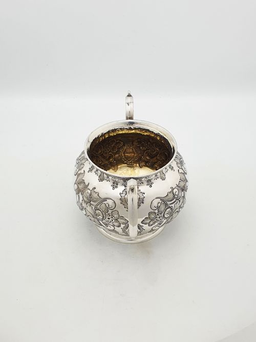 ANTIQUE VICTORIAN SILVER PLATED TWO PIECE JUG SUGAR BOWL SET CIRCA 1890 - ADDITIONAL PHOTO 4