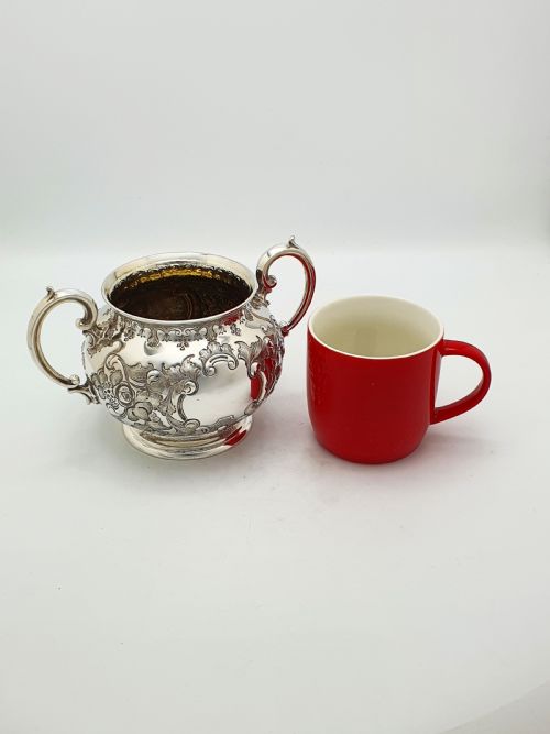 ANTIQUE VICTORIAN SILVER PLATED TWO PIECE JUG SUGAR BOWL SET CIRCA 1890 - ADDITIONAL PHOTO 14