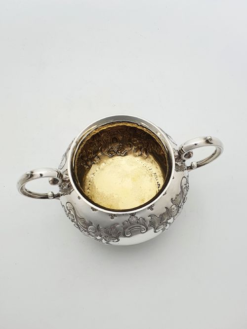ANTIQUE VICTORIAN SILVER PLATED TWO PIECE JUG SUGAR BOWL SET CIRCA 1890 - ADDITIONAL PHOTO 5