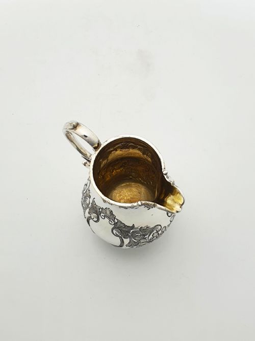 ANTIQUE VICTORIAN SILVER PLATED TWO PIECE JUG SUGAR BOWL SET CIRCA 1890 - ADDITIONAL PHOTO 11