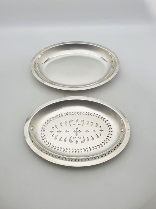 FABULOUS VICTORIAN SILVER PLATED DOUBLE ROLLOVER DISH CIRCA 1890 - ADDITIONAL PHOTO 7