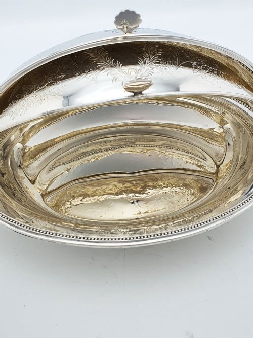 FABULOUS VICTORIAN SILVER PLATED DOUBLE ROLLOVER DISH CIRCA 1890 - ADDITIONAL PHOTO 10