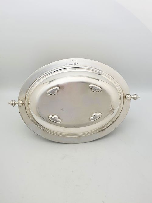 FABULOUS VICTORIAN SILVER PLATED DOUBLE ROLLOVER DISH CIRCA 1890 - ADDITIONAL PHOTO 12