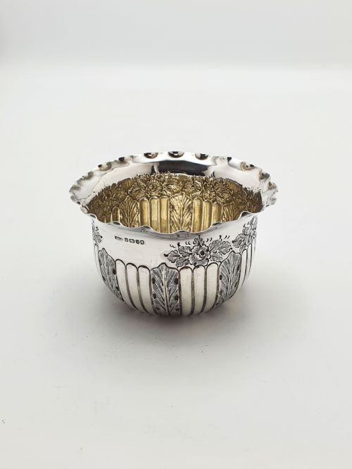 SMALL ANTIQUE VICTORIAN STERLING SILVER BOWL 1888 - ADDITIONAL PHOTO 6