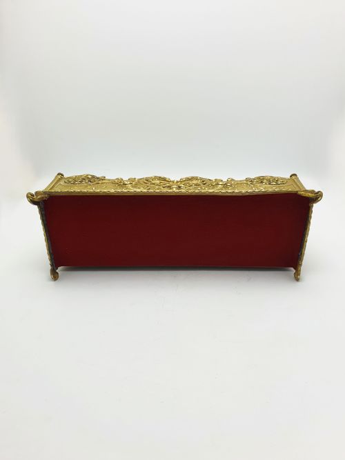 MAGNIFICENT GRAND TOUR BRASS ROCOCO REVIVAL LETTER RACK CIRCA 1860 - ADDITIONAL PHOTO 11