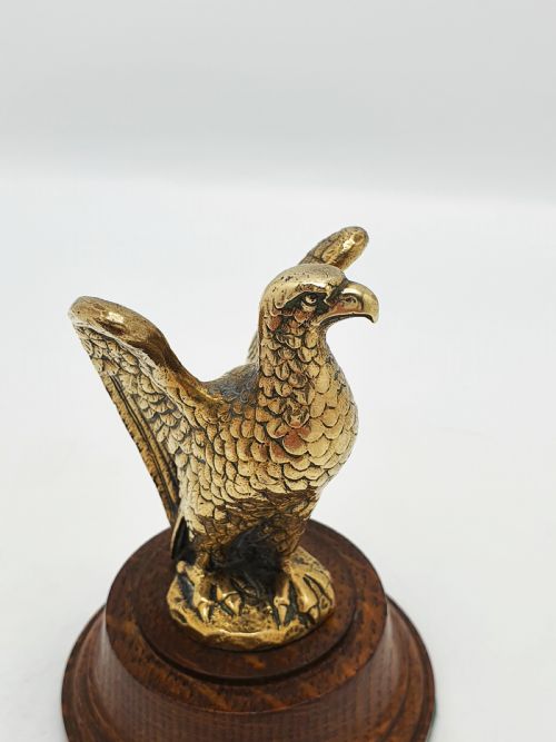 NICE ANTIQUE BRASS EAGLE DESK PAPERWEIGHT CIRCA 1900 - ADDITIONAL PHOTO 1